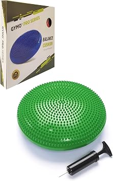 Balance Pad Balance Disc Balance Pad 33cm Green with Gymo Pump