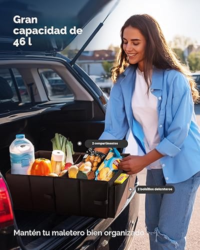 Miniatura 4 de HOTOR Organizador de Maletero - Organizador de Coche, Organizador de Maletero Plegable para SUVs y Sedanes, Organización de Coche Resistente