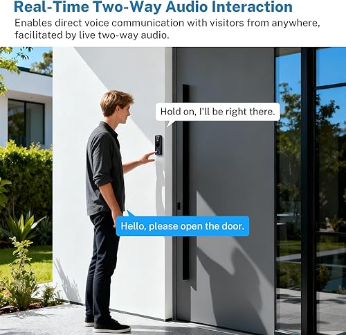 Miniatura 6 de Cámara inalámbrica con receptor interior, funciona con batería, detección de movimiento y humanos AI, conversación de 2 vías, visión nocturna,