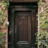 Vista 7 de Clio Números de buzón de latón macizo de 3 pulgadas, números de casa para exteriores, placas de dirección para números de casa, letrero de dirección