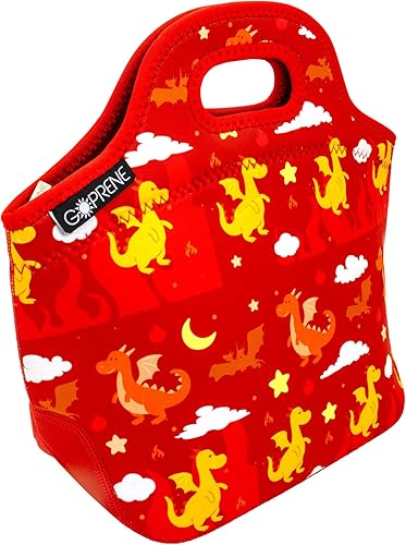 Miniatura 8 de Bolsa de almuerzo para niños con aislamiento de neopreno para niños, se adapta a la lonchera Bento Box y Thermos verde para niños pequeños para la