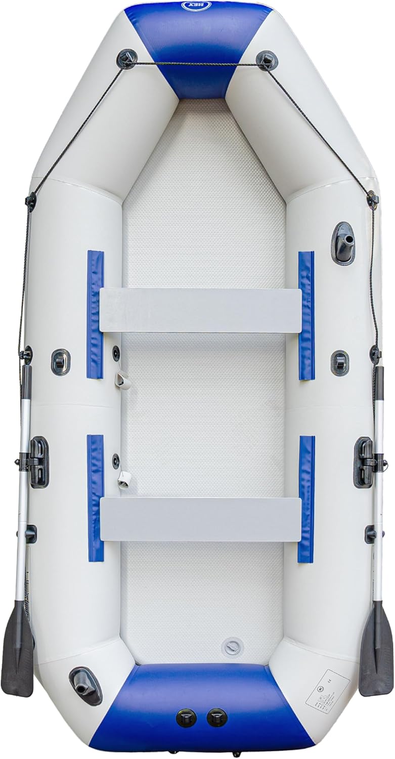 10FT Inflatable Fishing Boat for Adults with Drop-Stitch Floor 3–4 Persons PVC Inflatable Boat USCG Approved