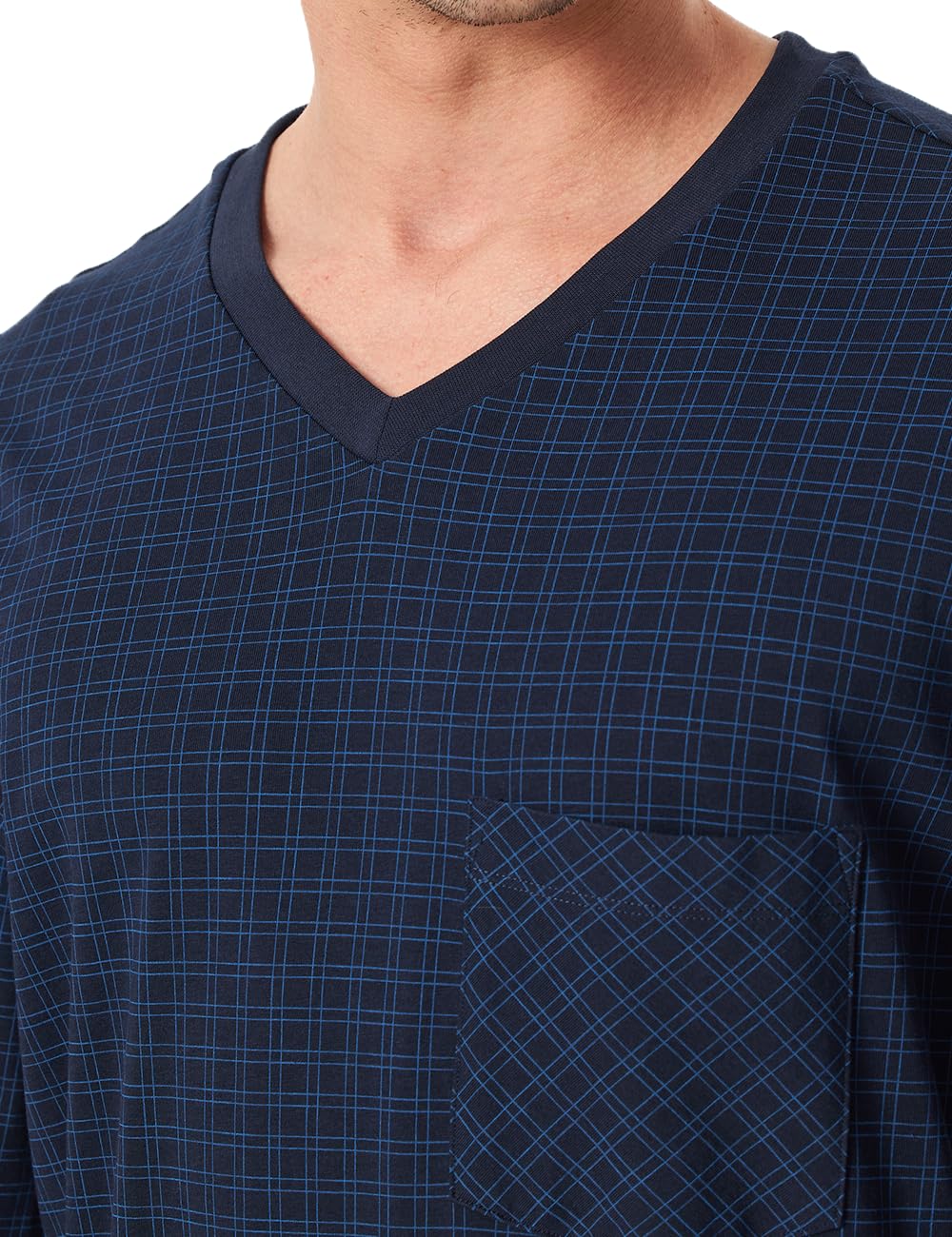 Schiesser Pidżama — zestaw Mężczyźni Schlafanzug Lang Mit Bündchen - Nightwear Set