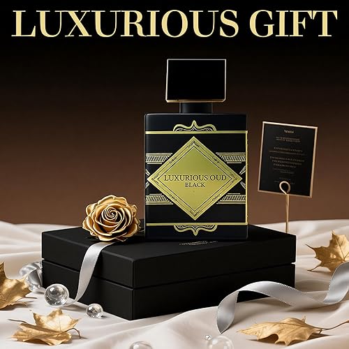 Miniatura 2 de Colonia negra OUD de lujo para hombre  Aceite de perfume de madera de larga duración  Eau de Parfum  3.4 fl oz