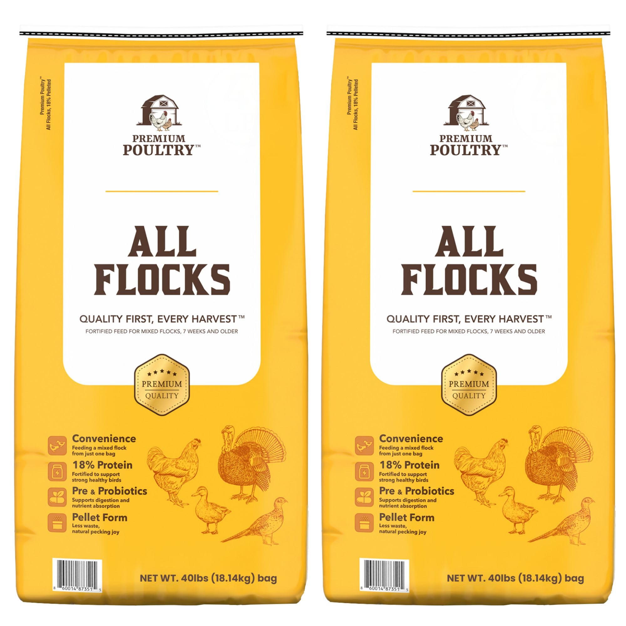 Premium Poultry All Flock Feed Pellets