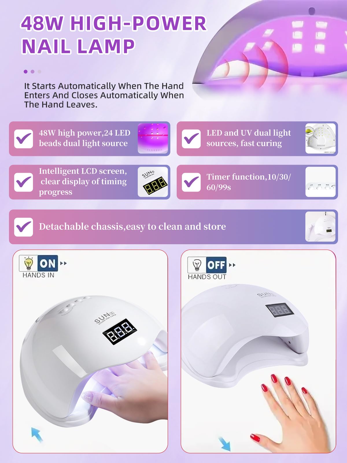 Kit acrilico per unghie in polvere acrilica: grande polvere acrilica per unghie da 30 g in 4 colori, lima elettrica e lampade UV per unghie in gel, liquido acrilico da 75 ml e dito per esercitazione