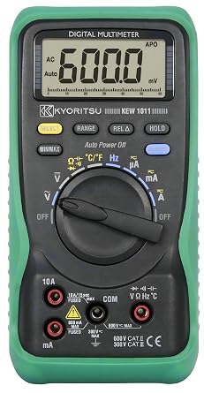Japan Quality KYORITSU 1011 Digital Multimeters AC DC Tester KEW1011 Digital Multi Meter T-RMS NCV Capacitance Ammeter Voltmeter Tester multimetro Digital Professional Tester Multi-Meters
