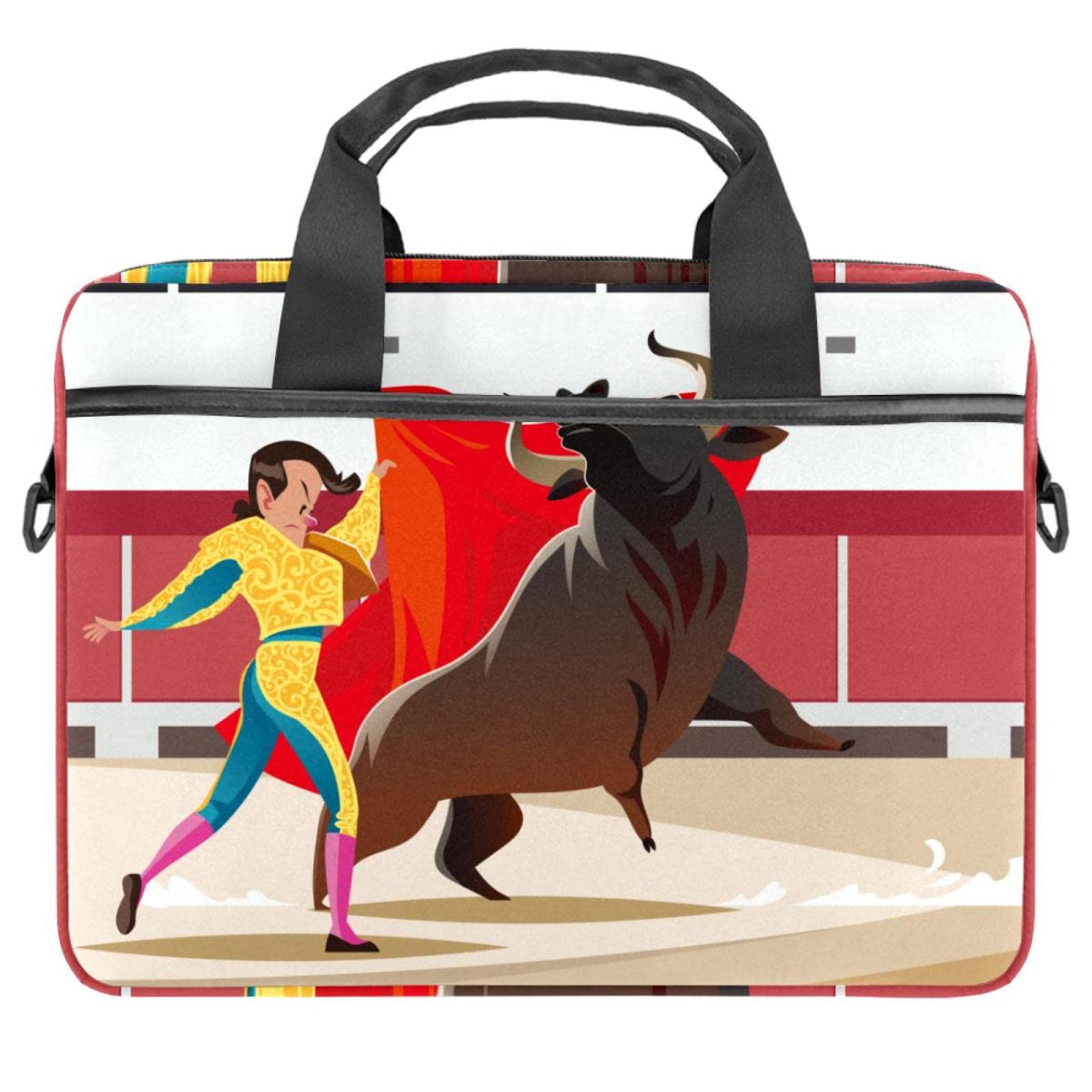 Bolso bandolera para laptop Border Collie y funda maletín multicolor de 14 pulgadas para oficina 7