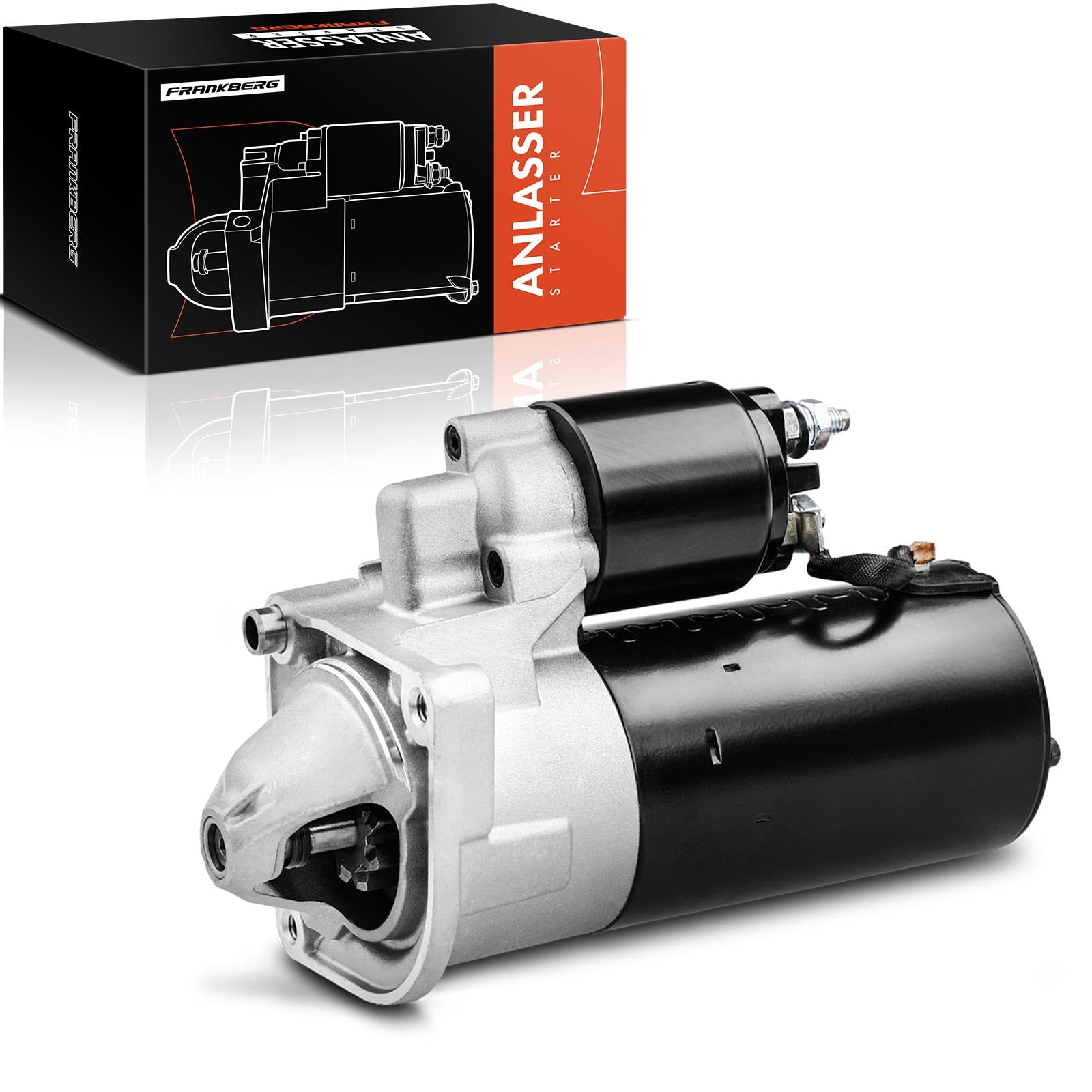 Frankberg Motore di avviamento Auto Diesel 2,5 KW/12 V/9 Denti Compatibile con Ducato Bus 250 Ducato Pianale/Telaio 250 Jumper Bus 230P Replace# 1347058080