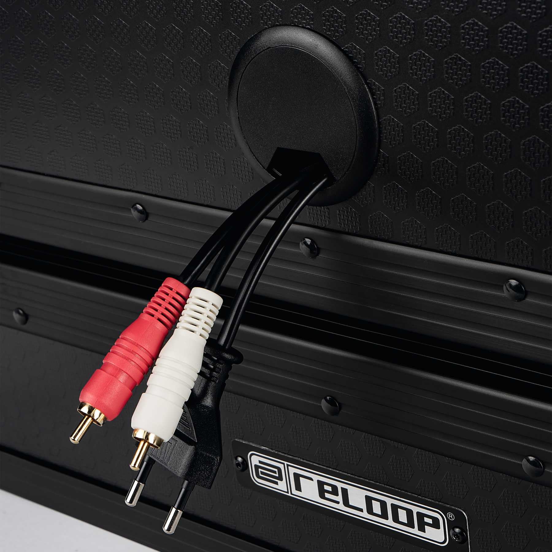 Reloop Premium Turntable Case - angoli di protezione rotondeggianti, costruzione particolarmente robusta, comoda maniglia per il trasporto, nero