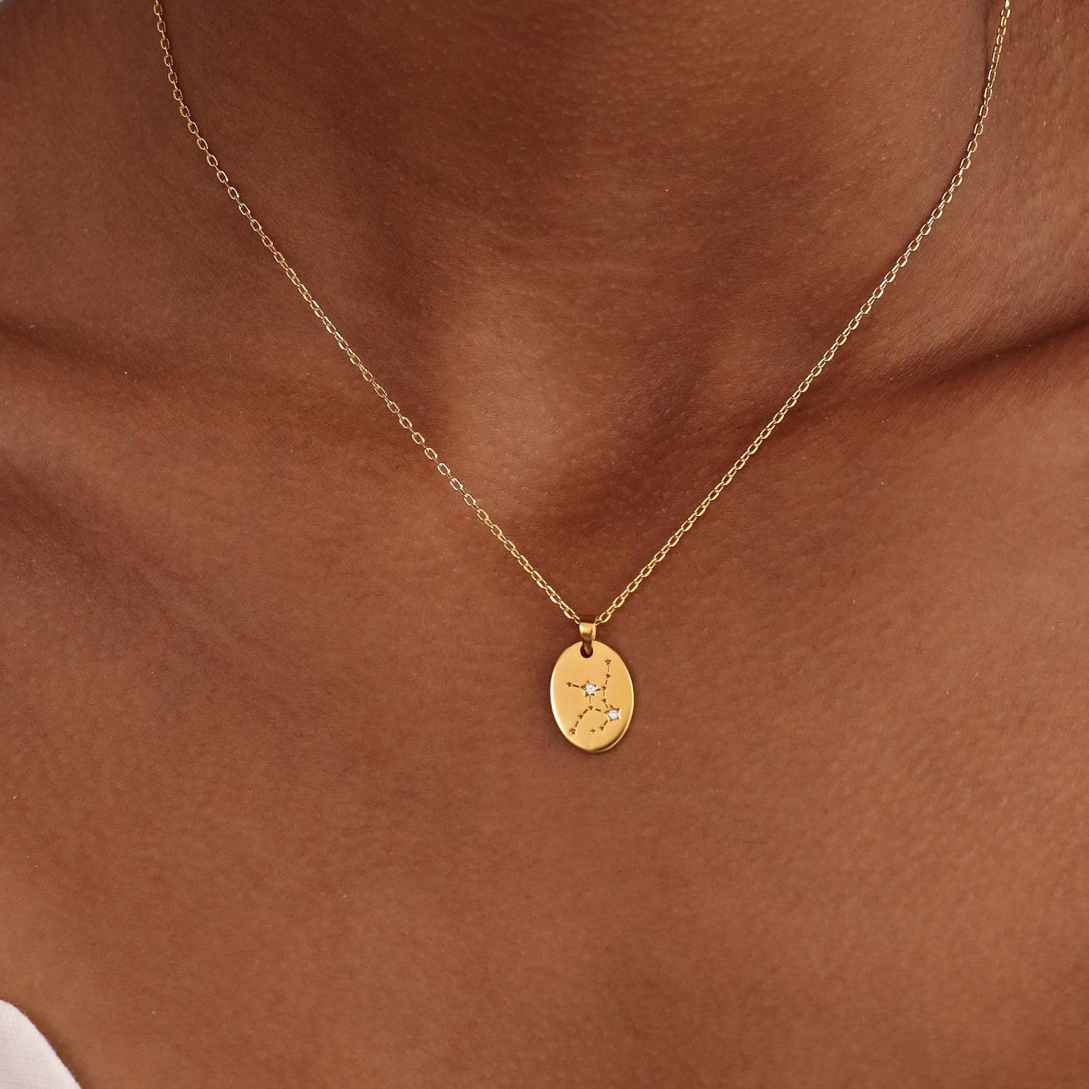 Collana pendente personalizzato zodiaco argento sterling 925 costellazione Collane personalizzato stella segno ciondolo Compleanno fatto a mano