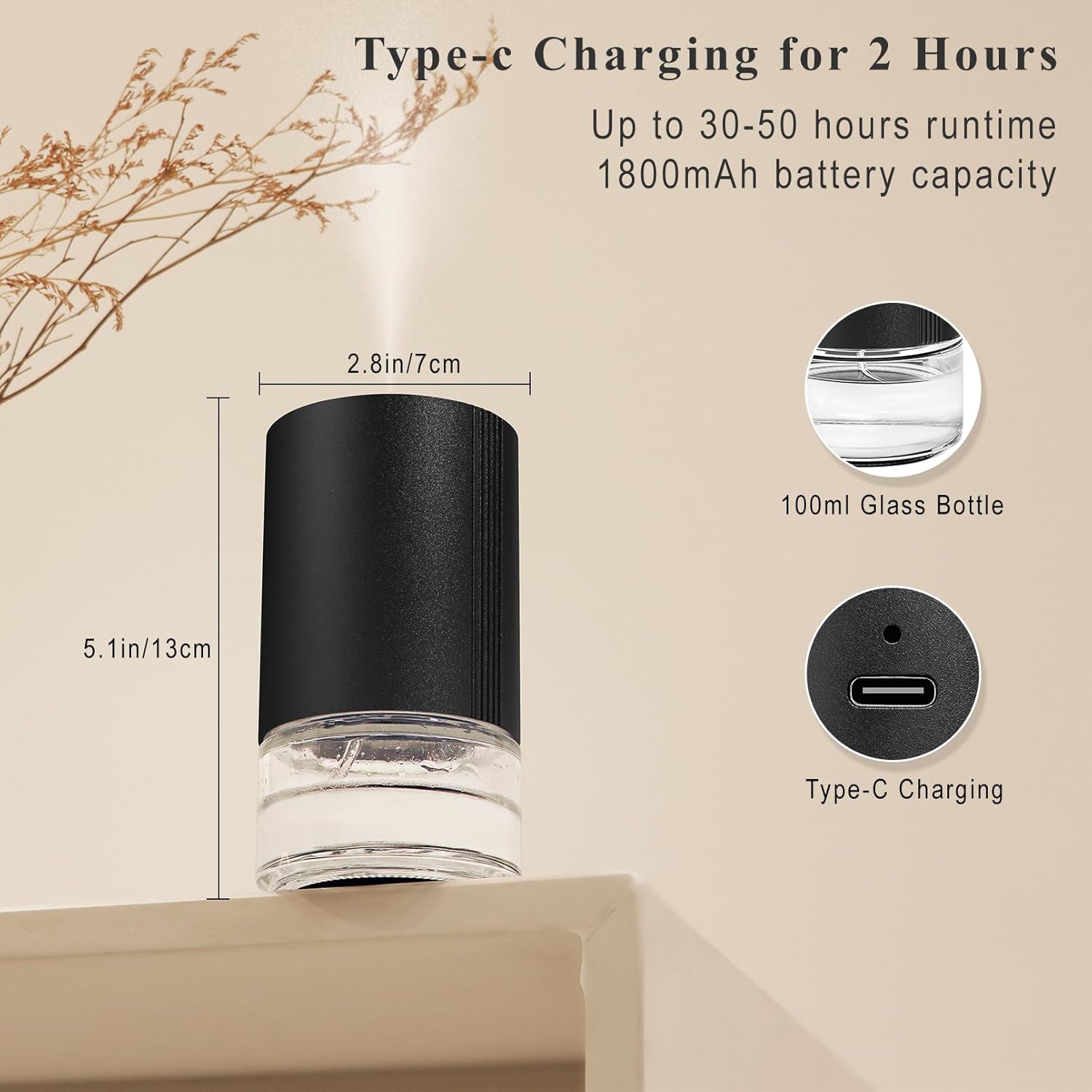 Waterless Diffuser & Bergamot Oil Refill