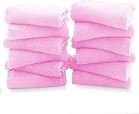 Vista 44 de TENSTARS Juego de 12 paños de alta calidad, secado rápido, terciopelo coral de microfibra suave, altamente absorbente, uso multiusos como baño, spa