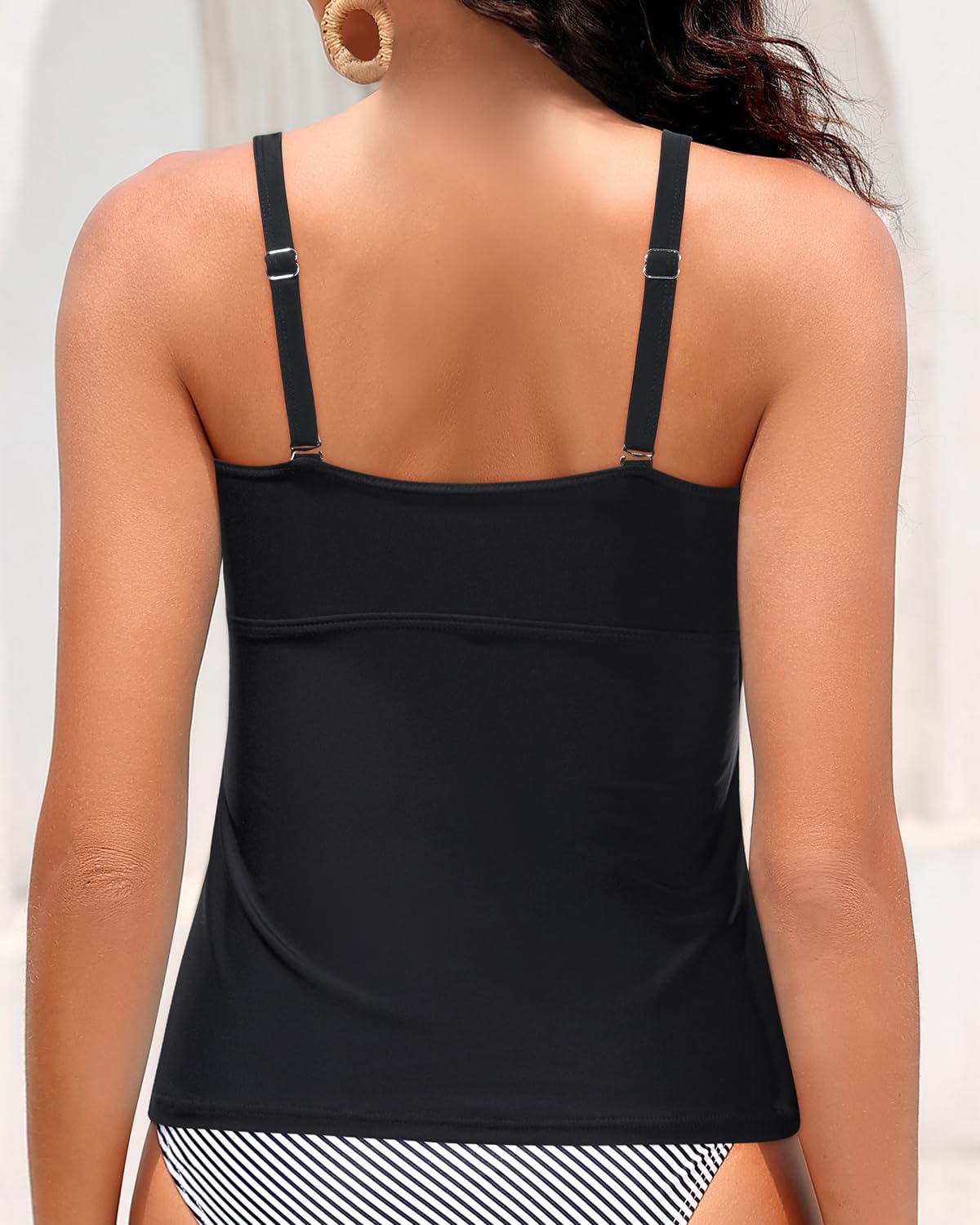 Women's Underwire Tummy Control Swimsuit Top with Push Up - No Bottom Included - Image 2