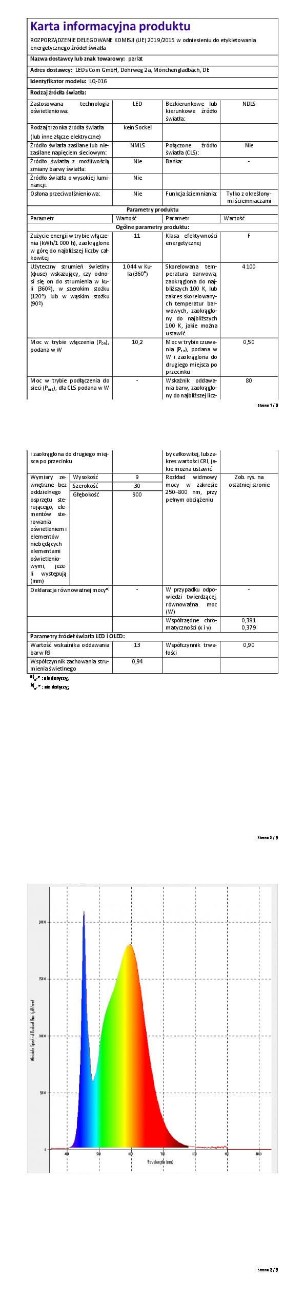 ledscom.de Luce sottopensile a LED SIRIS nero opaco, piatto, 90cm, 1044lm ciascuno, bianco Set di 2