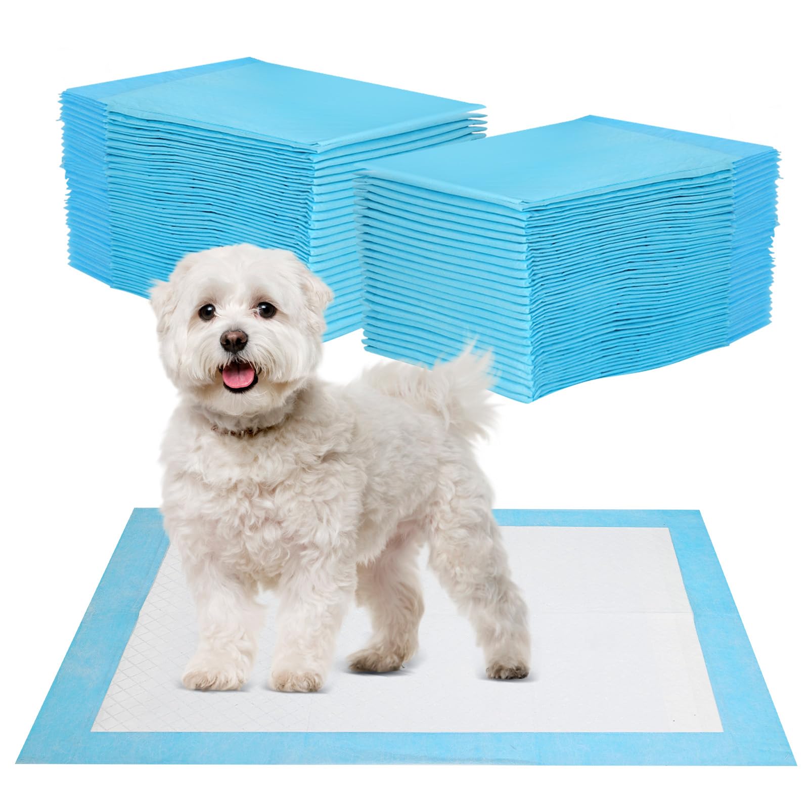 40 Pièces Alaise pour Chien 60 × 60 cm - Tapis Absorbant Chien, Super Absorbants - Alèse Jetable pour Chien, Anti-Fuite et Résistante