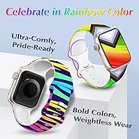 Vista 155 de Christmas Gift Compatible with Christmas Apple Watch Bands for Women 49mm 46mm 45mm 44mm 42mm, Soft Silicone Santa Claus for Apple Watch Ultra 3