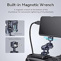 Vista 5 de SmallRig Brazo mágico articulado con abrazadera NATO y tornillo de 1/4"-20 (con pasadores retráctiles), rotación de 360 grados, carga máxima de 12