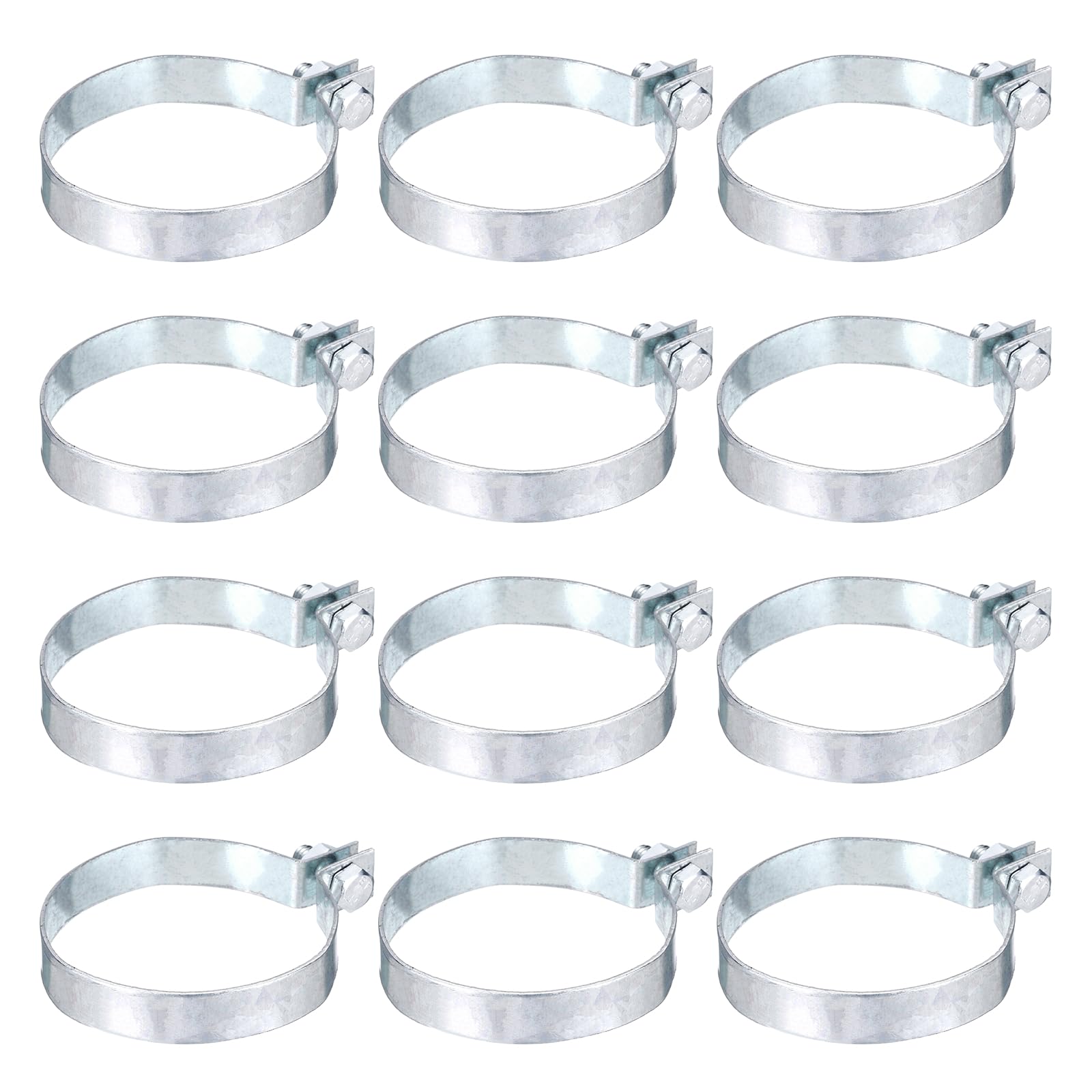 Bande de tension en acier galvanisé lot de 12 collier pour fixation de clôture