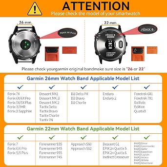 Chinber 26mm ナイロンストレッチバンド Garmin Fenix 6x/5x/7xバンド用 ソフトで調節可能なスマートウォッチバンド Garmin Fenix 5X Plus Fenix 6X Pro Fenix 3 HR Descent MK1/Mk2/ Mk2S、Enduro/Enduro 2用