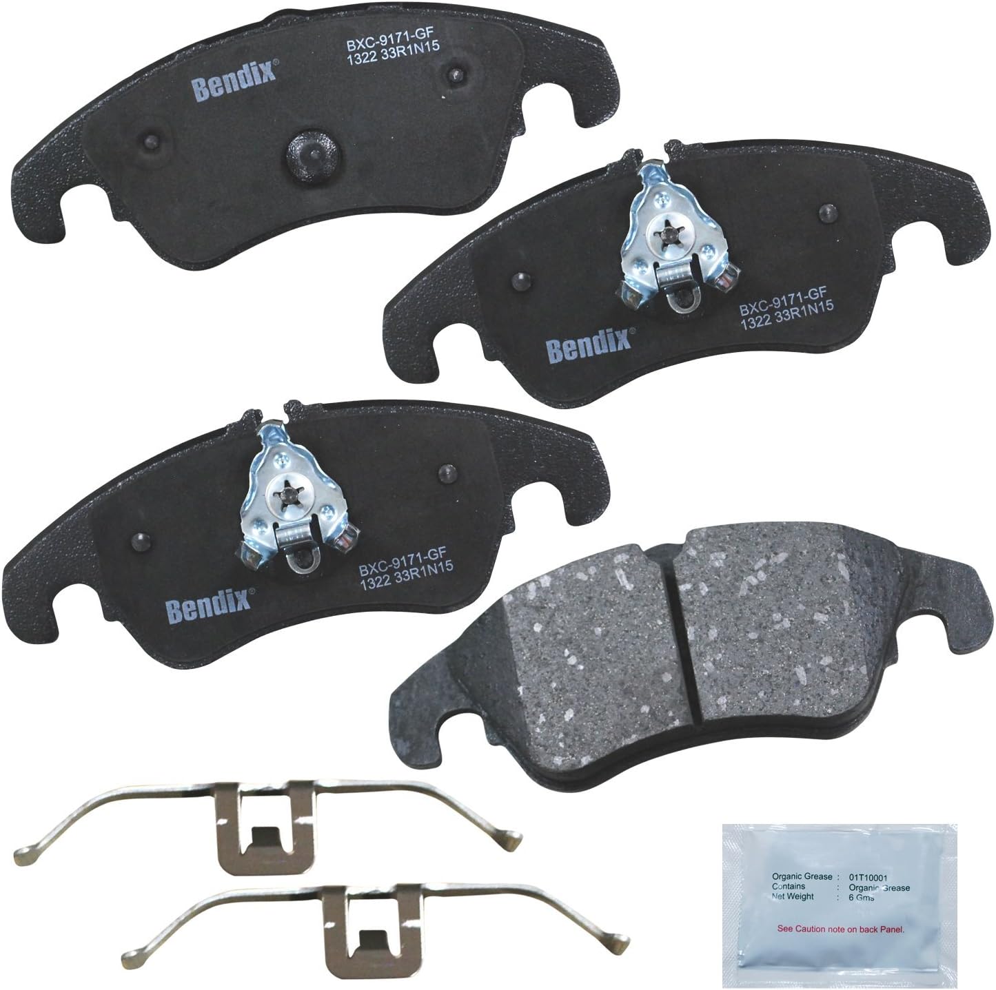 Priority1 CFC1322 Ceramic Front Brake Pads for Audi A4 allroad 2015-2013, A5 2009-2008, A5 2016-2015, A6 2015-2012, A6 Quattro 2015-2013, A7 Quattro 2015-2014, Q5 2016-2009