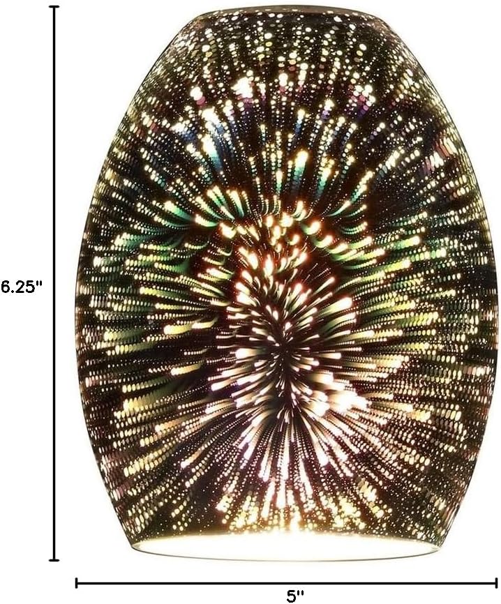 Burst Oblong Art Glass Shade