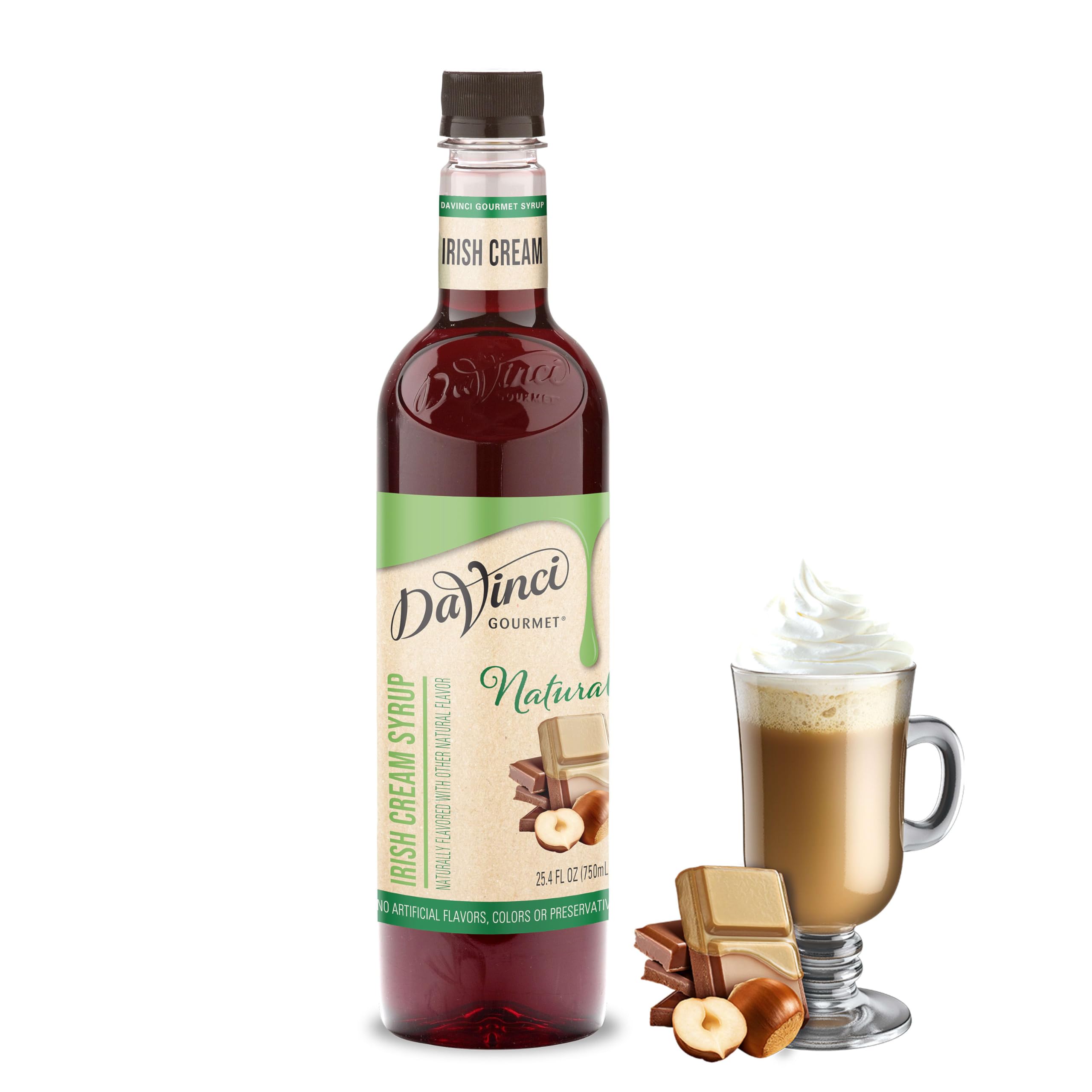 DaVinci Gourmet Naturals Irish Cream Syrup, 25.4 Fluid Ounce (Pack of 1)