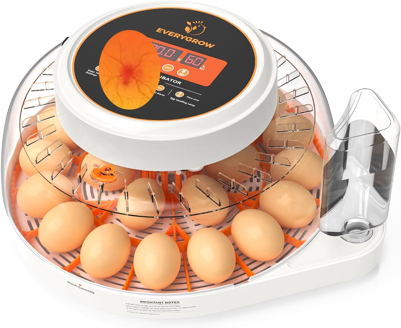 - Incubators for Hatching Eggs, 22 Eggs Smart Incubator with Automatic Egg Turning and Humidity Control, Automatic Water Adding for Hatching Chicken, Duck, Quail Goose [2025 Upgrade]