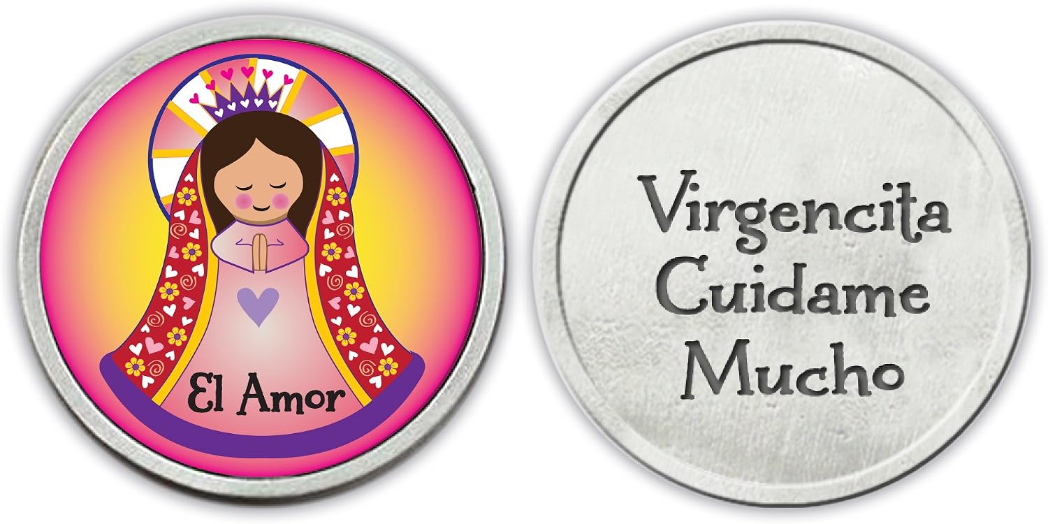 Cathedral Art PT755 Virgencita Fatima Pocket Token, Multicolor, Multi image 3