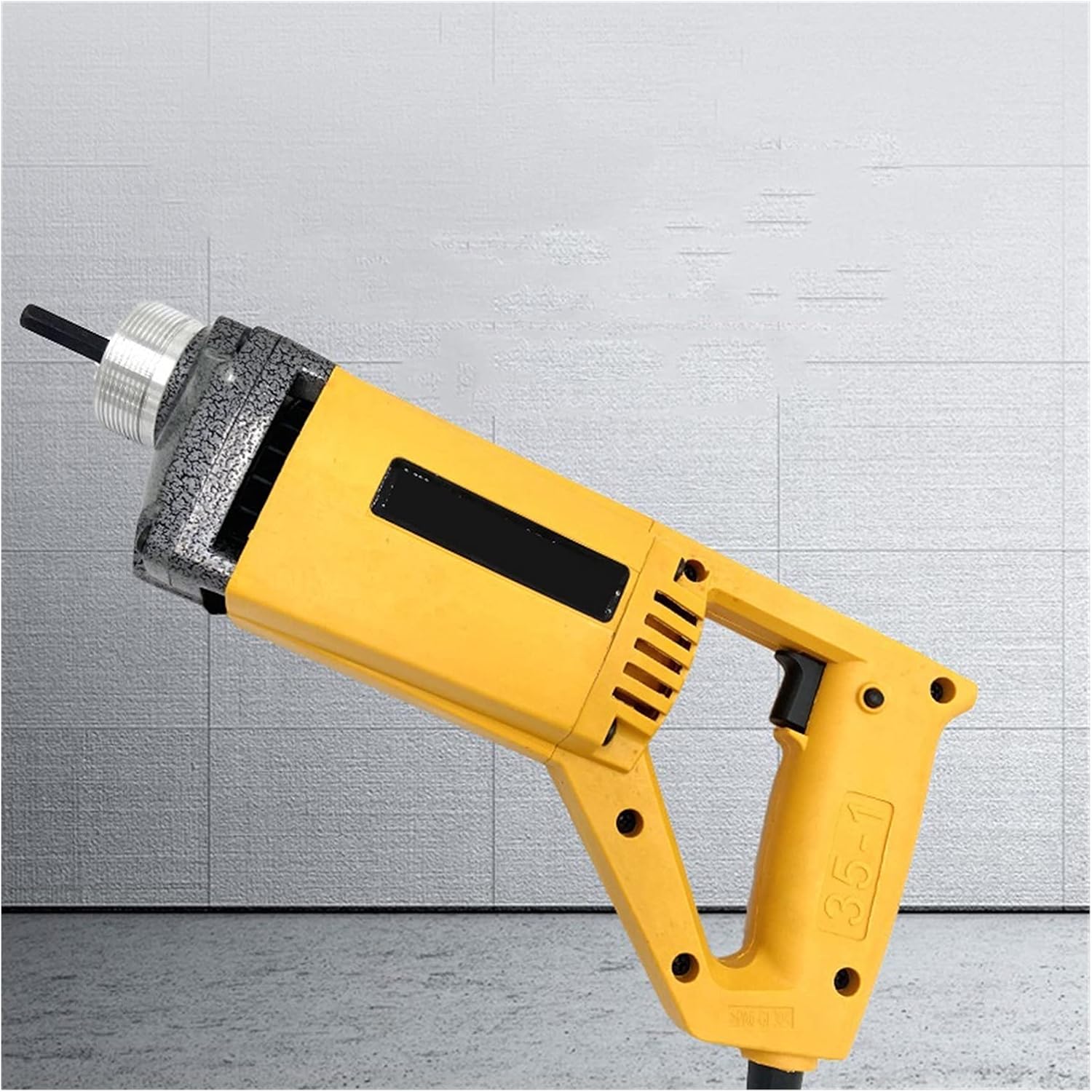 Concrete Mixers, Hand Held Power Concrete Vibrators Cement Bubble Remover With 1.5M Copper Rod Concrete Tools(Blue)