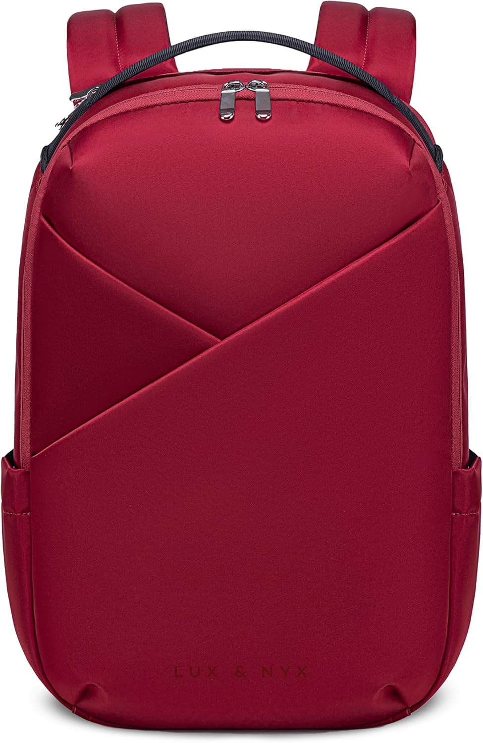 Lux & Nyx Origami Laptop Backpack for Work and Travel - Fits 16" MacBook Pro - Lightweight Business Bag - Men and Women (Crimson Red)