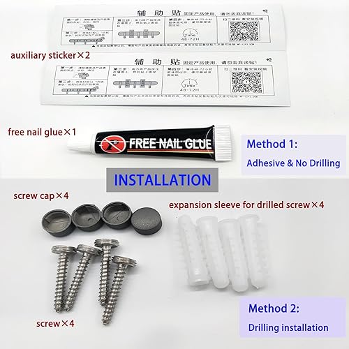 Miniatura 5 de Estante esquinero adhesivo de ducha para organizador interior de ducha, estante de ducha sobre el inodoro, soporte para champú de ducha de baño