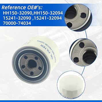 HH150-32094 For Kubota Oil Filter For Kubota Tractors Diesel Oil Filter | For ZD1211 ZD1211 B8200 B9200 F3080 F3990 B1550 B1700 BX2660 BX2670 G1900 G2000 G3200 B5200 B6100 B6200 B7100