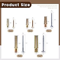 Vista 2 de Juego de 150 anclajes de pared de acero resistente con tornillos, 5 tamaños de anclaje de pared de acero en forma de árbol (M5 M6 M8 M10), tornillos