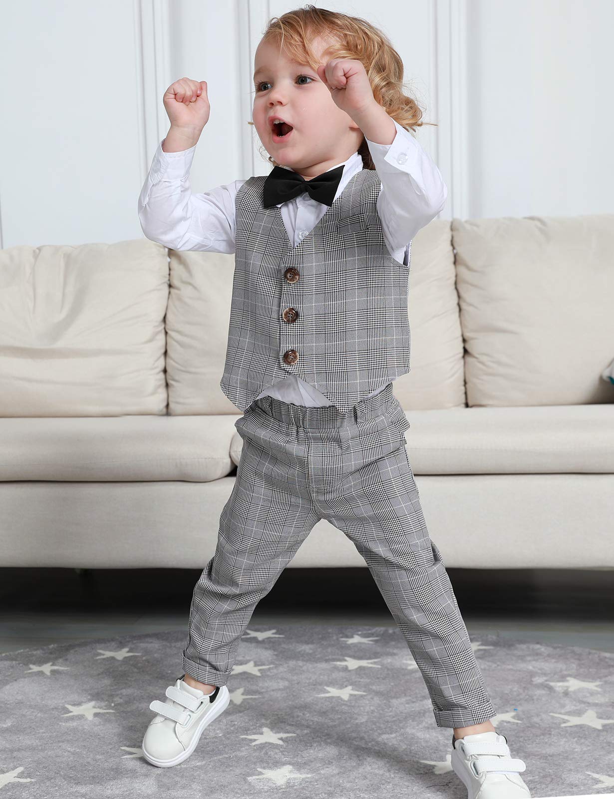 mintgreen Bambino Ragazzo Formale Matrimonio Abiti Battesimo Smoking Blazer Abbigliamento 5PCS Set