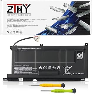ZTHY 52.5Wh PG03XL Battery Replacement for HP Pavilion Gaming 15-DK 15t-DK 15-DK0020TX 15-DK0125TX 15-DK0131TX 15t-dk100 15-ec000 15z-ec000 15-ec1012ns 15z-ec200 16-A000 16t-a000 16-A0013NS L48495-005
