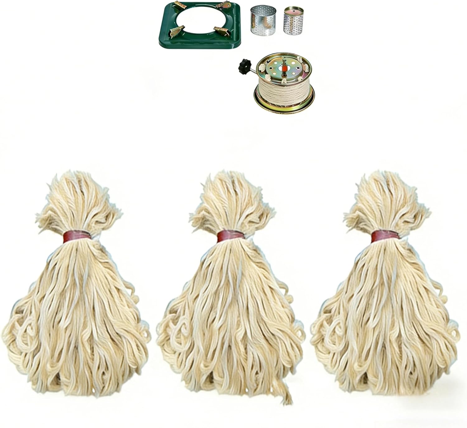 Cotton Kerosene Stove Wicks (100/200/300 Pcs) - Universal Replacement Wick for Kerosene Lanterns, Heaters & Camping Stoves | Mechas para Fogon de Keroseno（300）