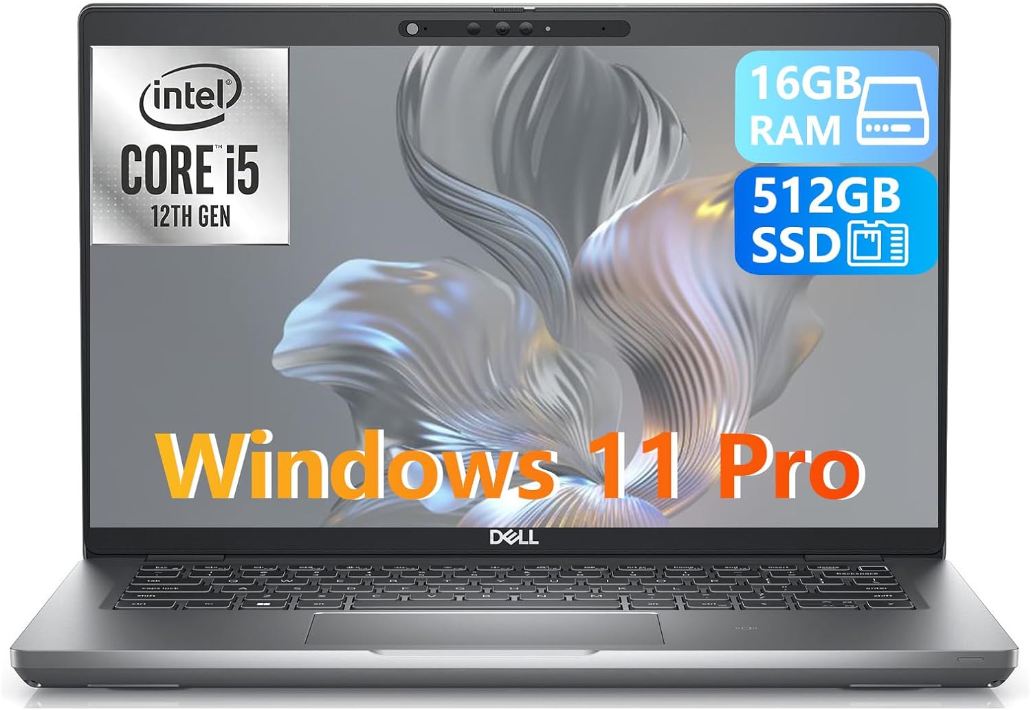 Dell Latitude 5431 Laptop Business, 14" FHD(1920x1080) Display, Intel Core i5-1250, 512 GB SSD, 16 GB DDR4 RAM, Backlit Keyboard, Windows 11 Pro (Renewed)