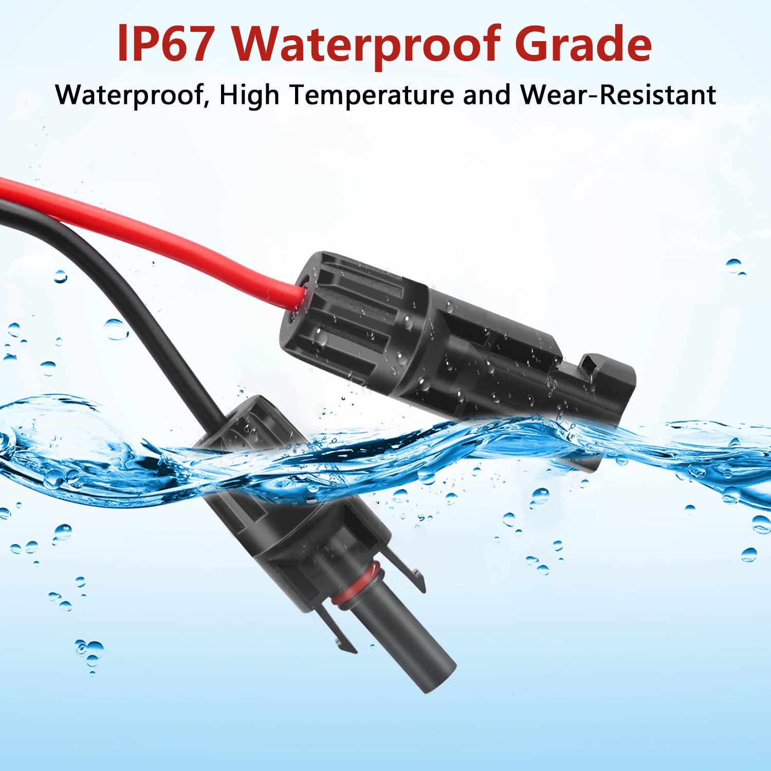 Bateria Power Zonne-naar-XT60 Laadverlengkabel 12AWG 3 meter Zonne-connector naar XT60 Adapter Kabel voor Zonnepaneel naar LiFePO4 Batterij RV Draagbare Stroomstation Zonnegenerator