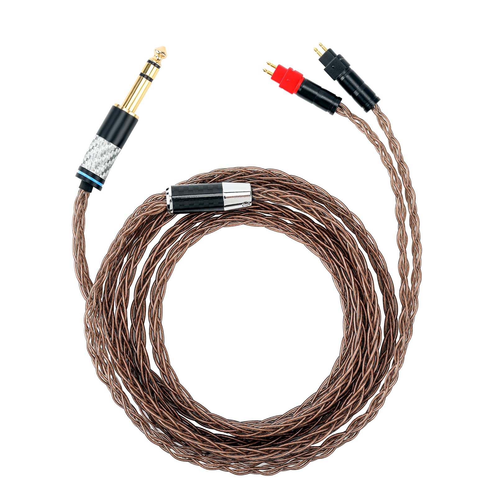 KK Cable MI-O Replacement Audio Upgrade Cable Compatible for HD650 HD600 HD580 HD525 HD565 Headphone, 6.35mm 1/4" TRS Plug, MI-O (1.5M(4.9ft))-image-8