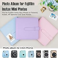 Vista 4 de Veicevol Álbum de Fotos de 360 Bolsillos para Cámara Fujifilm Instax Mini, Álbum para Foto Polaroid, Cubierta de Cuero, Álbum de Fotos para Cámara
