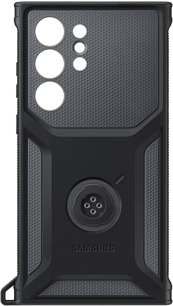 Samsung Galaxy S23 Ultra Rugged Gadget Phone Case, Heavy Duty Protective Cover w/Platform for Card Slot Holder, Wrist Strap, Detachable Accessories, US Version, EF-RS918CBEGUS, Titan
