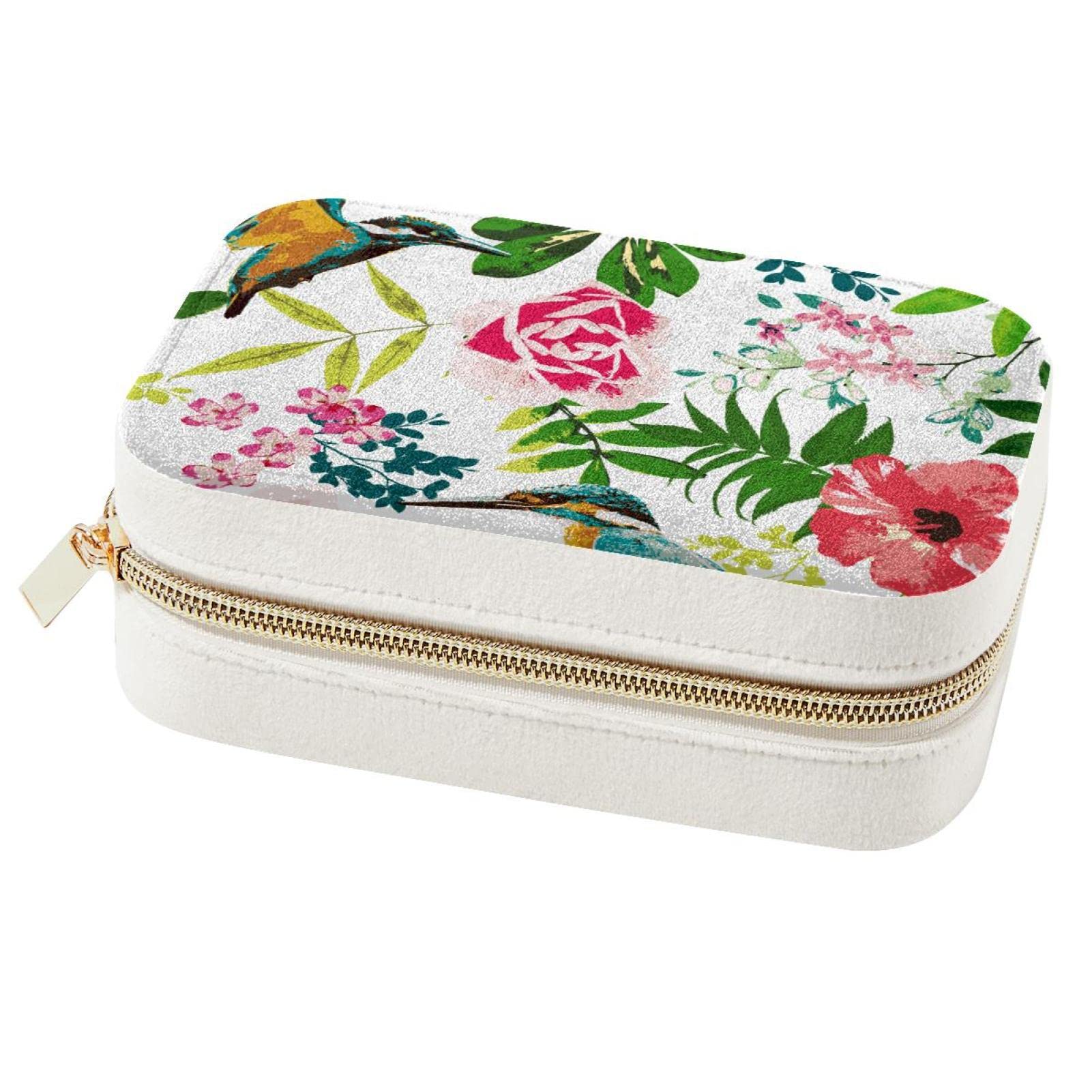 Boîte à bijoux colibri pour voyage et sac à main