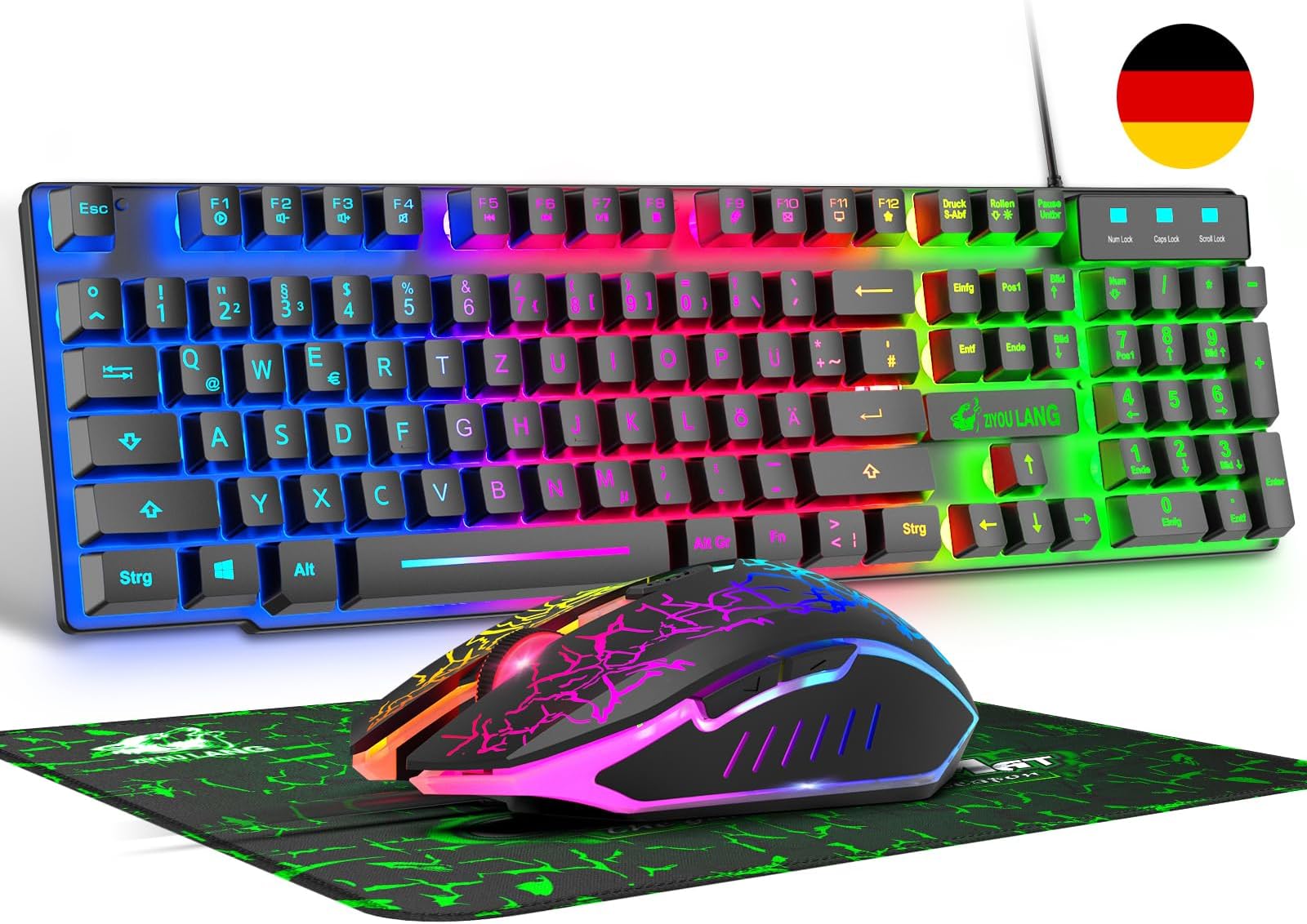 Xbox One Maus Und Tastatur Unterstützte Spiele HAVIT Gaming Tastatur & Maus & Headset & Mauspad Combo Set 4 in 1 für