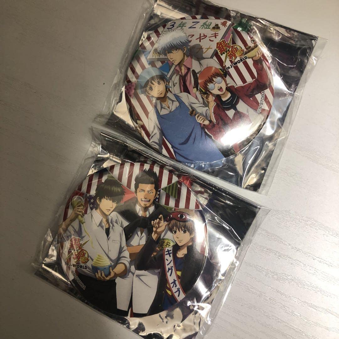 フルオーダー 銀魂 J-WORLD JW 缶バッジ 銀魂高校文化祭 銀時 神楽