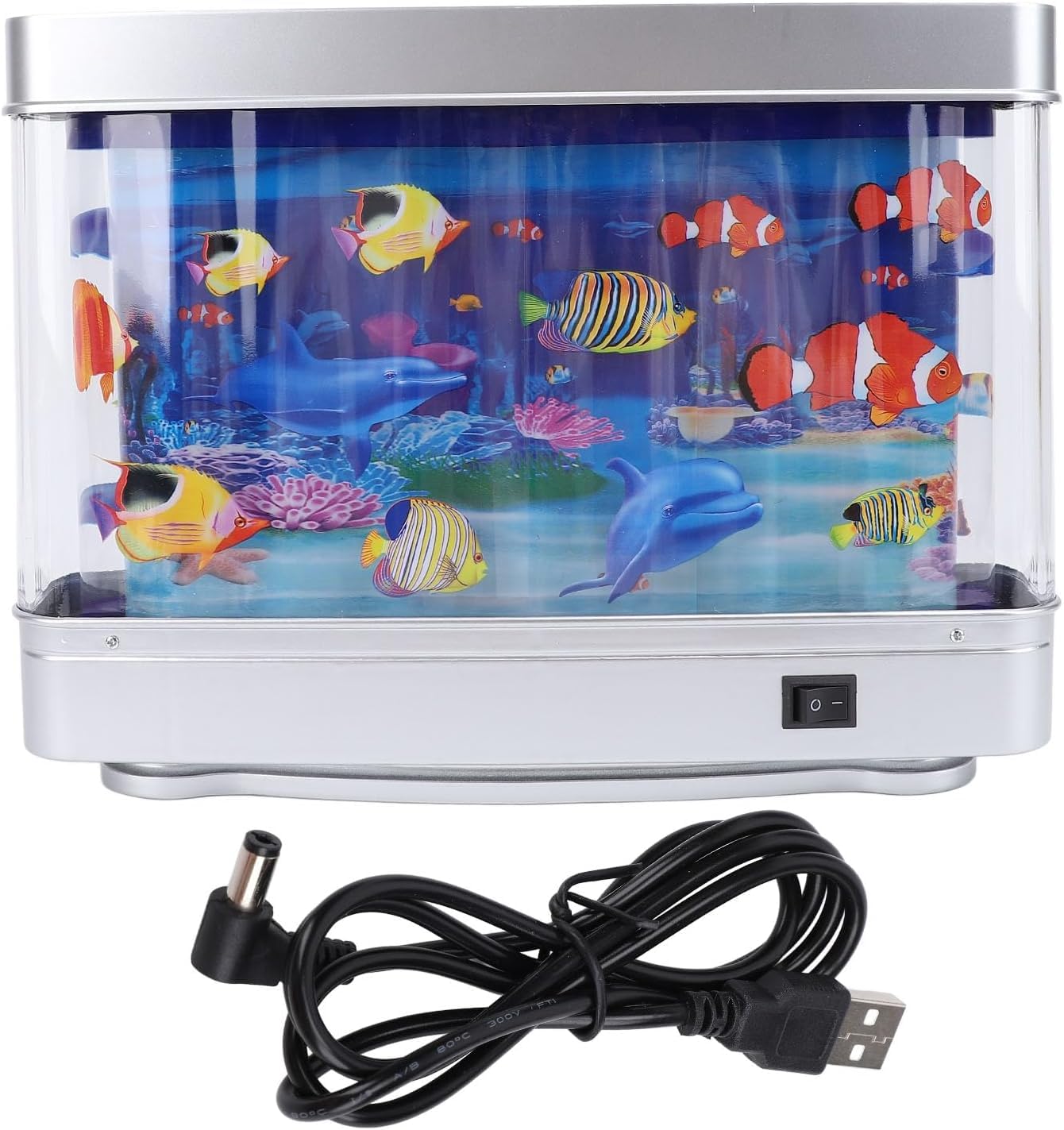 Greensen Lifelike Bewegende Fischtanklampe, Mini Dekorative Künstliche Aquarium -Nachtlicht mit Bewegungsfisch für, Katze, Baby, Spielzeug