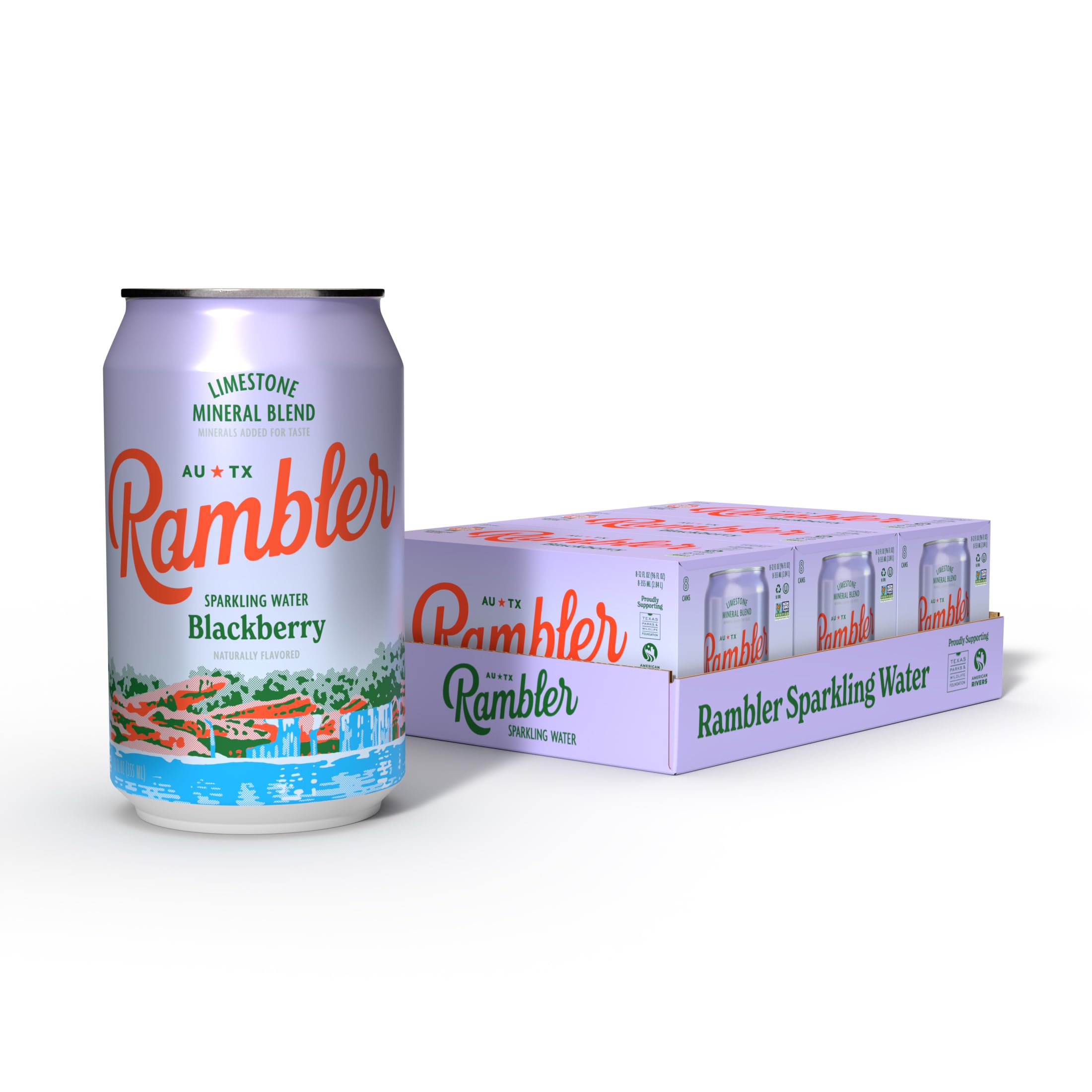 Amazon.com: AUTX RAMBLER Sparkling Water, Texas Limestone Mineral