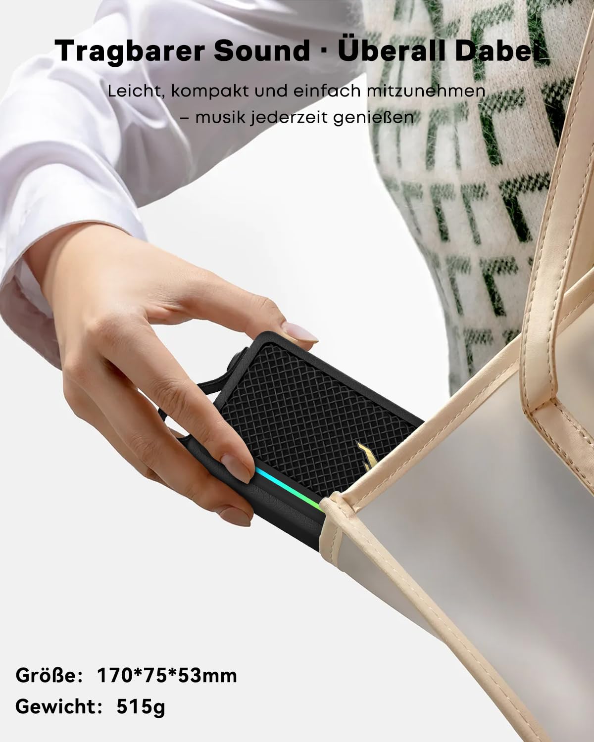 Bluetooth Lautsprecher 40W Max, IP67 Wasserdicht, AUX/USB-Verbindung, 12h | Satter Sound, TWS Paarung, Stabile Bluetooth, Tragbare Bluetooth Box für Outdoor/Party/Camping