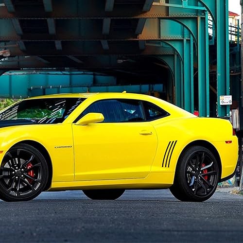 Miniatura 5 de TOMALL 6 calcomanías de ventilación lateral para automóvil compatibles con Chevrolet Camaro 2010-2021 calcomanías de vinilo para ventilación lateral