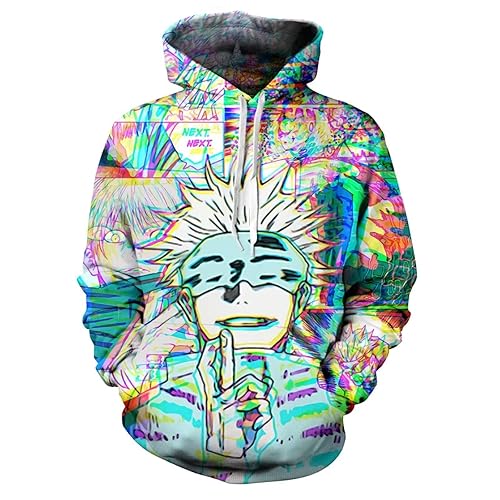 Gojo Satoru Hoodie Costume Cosplay Sweatshirt Sweater 3D Novelty Hooded